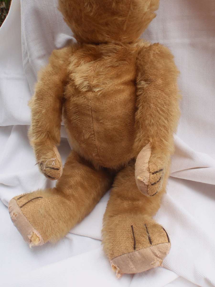 Antique Teddybear, circa 1920s.  Lovely old collectible bear that has survived all these years.