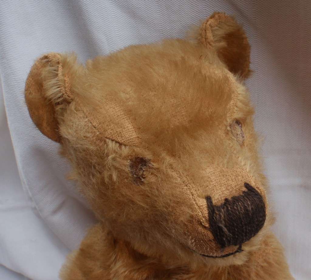 Antique Teddybear, circa 1920s.  Lovely old collectible bear that has survived all these years.