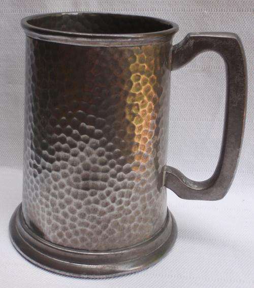 VINTAGE, PEWTER TANKARD - MADE IN  SHEFFIELD, ENGLAND. HAS NOVELTY BOTTOM (HAVE A LOOK)