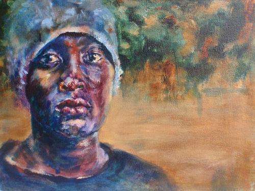 INCREDIBLE ORIGINAL OIL - 'STUDY OF AN AFRICAN WOMAN' THIS IS AN AMAZING PORTRAIT!!!