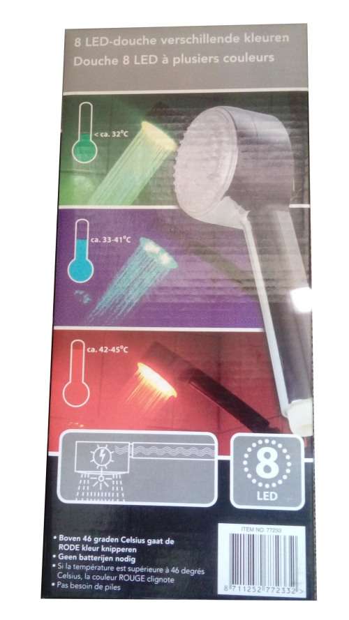 JT - Colour changing shower head