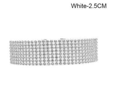 JT - Rhinestone Choker Collar Chain