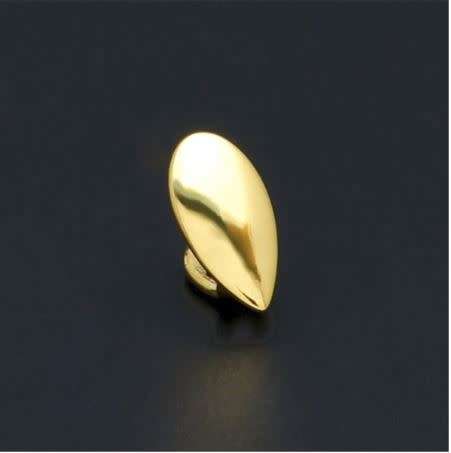 Vampire Fang Hip Hop 14K Gold Plated Single Tooth Grills Removable Teeth Jewelry