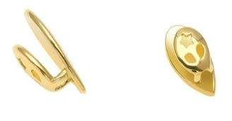 Vampire Fang Hip Hop 14K Gold Plated Single Tooth Grills Removable Teeth Jewelry