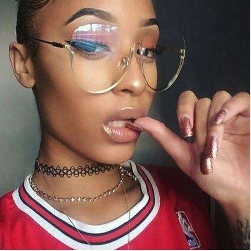 JT -  Woman Fashion Metal Wild Cool Vintage Sunglasses