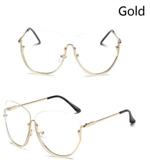 JT -  Woman Fashion Metal Wild Cool Vintage Sunglasses