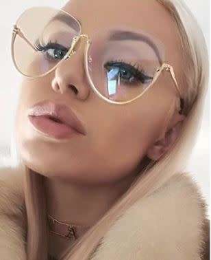 JT -  Woman Fashion Metal Wild Cool Vintage Sunglasses