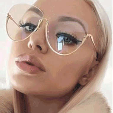 JT -  Woman Fashion Metal Wild Cool Vintage Sunglasses