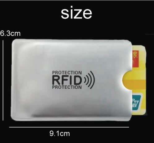 JT - protect your credit card from scanners - Case Protection Metal Credit Card Holder