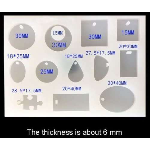 Craftsy - Mould - DIY Jewelry Making - 12 shapes Silicone Mould