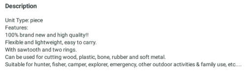 JT - pocket steel wire strong cutter also wooden saw