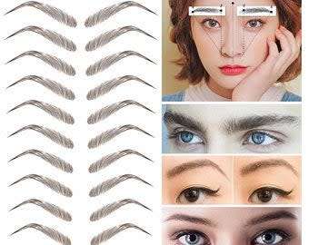 JT - 4D Eyebrow Tattoo Sticker - Eyebrows Hair-Like Authentic Long Lasting Water resistant