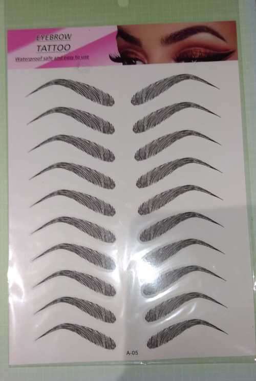 JT - 4D Eyebrow Tattoo Sticker - Eyebrows Hair-Like Authentic Long Lasting Water resistant