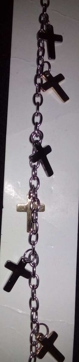 Rebel Faith - silver Cross bracelet