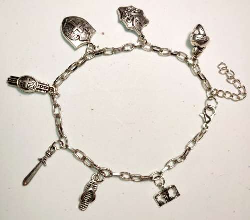 Rebel Faith - Armour of God silver thin handmade bracelet