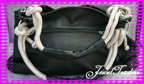 JT - Black Rope Fashion Handbag