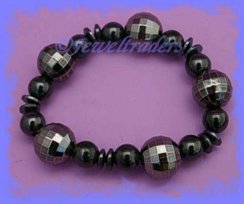 JT - "MAGNETIC' BLACK Holistic Healing  Bracelet