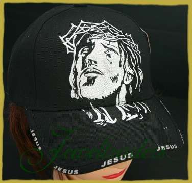 JT - BLACK & WHITE "WEEPING JESUS" Cap