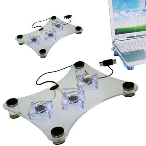 JT - "USB" Laptop/notebook cooling fan pad stand with LED lights