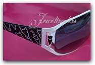 JT - "STUNNING" White & Black CAT FASHION Sunglasses