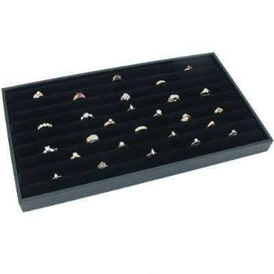 JT - Black Velvet Ring Display Box