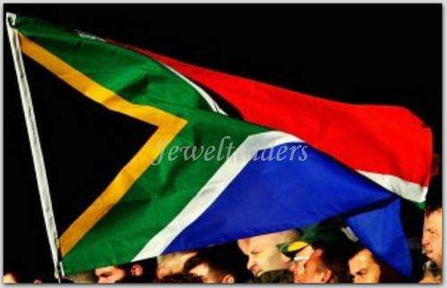 JT -  **SOCCER SUPPORTERS** South African Flag 90cm x 1.4 meters