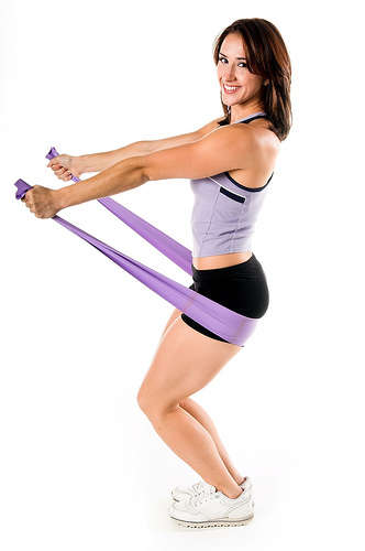 JT - "TROJAN" Body Active 3 resistance level Pilates Stretch Band Set