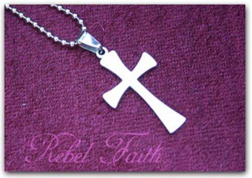 REBEL FAITH - Stainless Steel Christian Cross