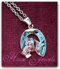 Ultimate Horse Lover - Paua Shell Horse Necklace