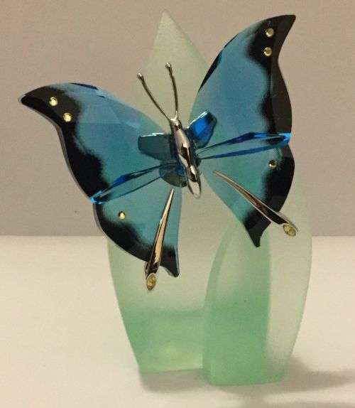 Swarovski Butterfly Ambur Blue Paradise Retired! Memories! Rare!*
