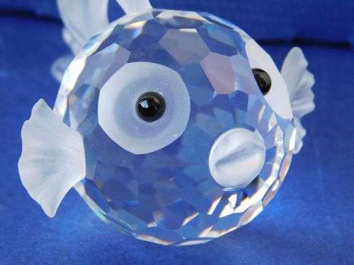 Swarovski Crystal Blowfish Small South Sea
