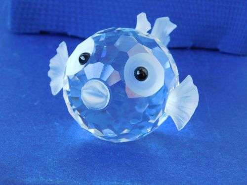 Swarovski Crystal Blowfish Small South Sea