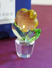SWAROVSKI CRYSTAL Yellow Flower