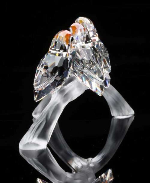 SWAROVSKI CRYSTAL BABY LOVEBIRDS 199123  RETIRED RARE #