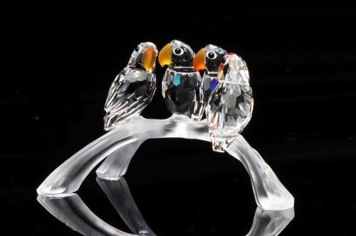 SWAROVSKI CRYSTAL BABY LOVEBIRDS 199123  RETIRED RARE #