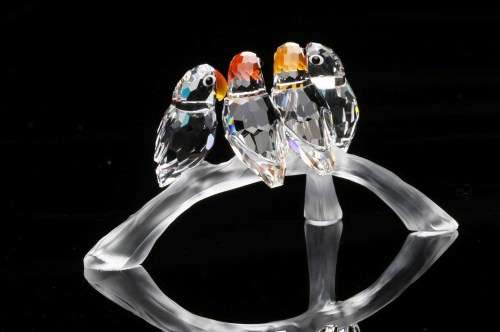 SWAROVSKI CRYSTAL BABY LOVEBIRDS 199123  RETIRED RARE #