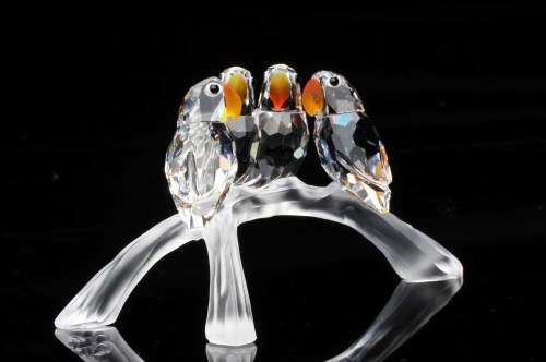 SWAROVSKI CRYSTAL BABY LOVEBIRDS 199123  RETIRED RARE #
