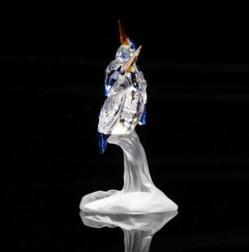 SWAROVSKI CRYSTAL MALACHITE KINGFISHERS 623323 RETIRED RARE