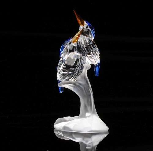 SWAROVSKI CRYSTAL MALACHITE KINGFISHERS 623323 RETIRED RARE