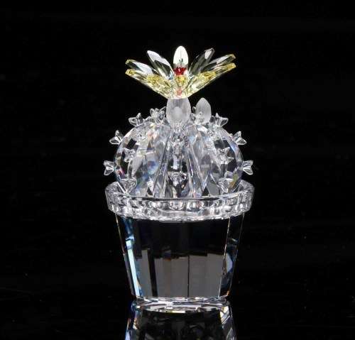 Swarovski Rare Crystal Flowering Yellow Cactus