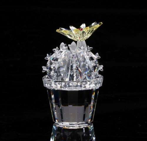 Swarovski Rare Crystal Flowering Yellow Cactus