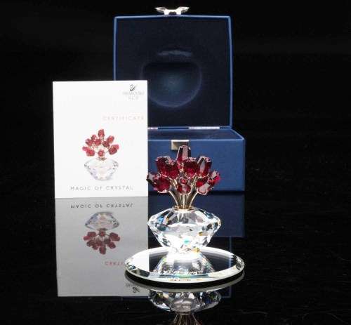 SWAROVSKI CRYSTAL Vase of Roses Jubilee Edition