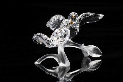 SWAROVSKI CRYSTAL `TURTLEDOVES` BOXED #