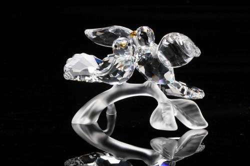 SWAROVSKI CRYSTAL `TURTLEDOVES` BOXED #