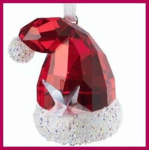SWAROVSKI RETIRED SANTA'S HAT ORNAMENT #0944873