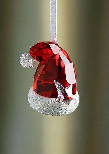 SWAROVSKI RETIRED SANTA'S HAT ORNAMENT #0944873