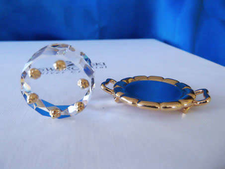 SWAROVSKI CRYSTAL MEMORIES MOMENTS Birthday Cake GOLD PLATED *