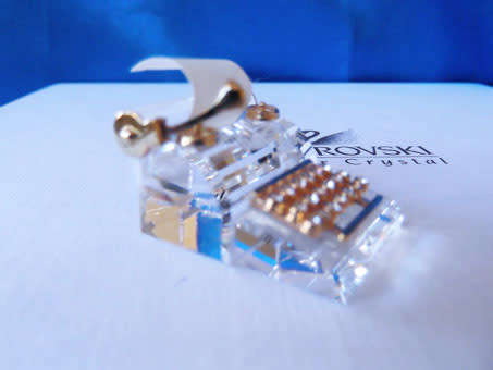 SWAROVSKI CRYSTAL MEMORIES MOMENTS Typewriter GOLD PLATED #
