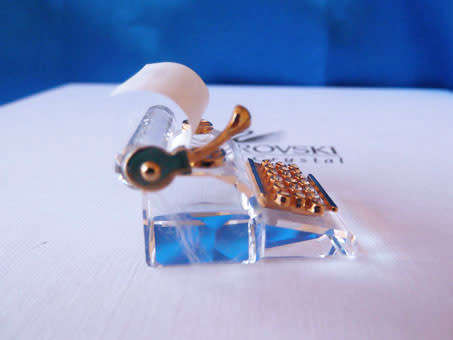 SWAROVSKI CRYSTAL MEMORIES MOMENTS Typewriter GOLD PLATED #