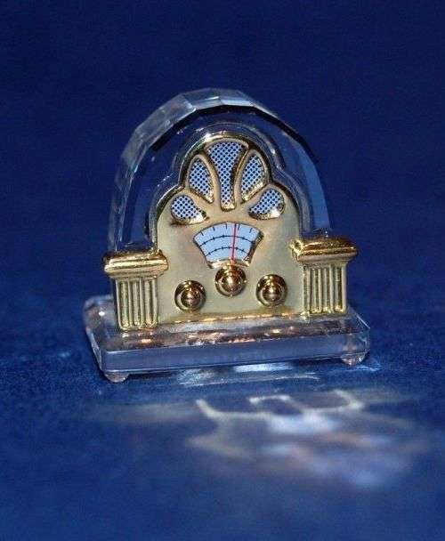 Swarovski Crystal Memories Moments Radiogram Gold Plated